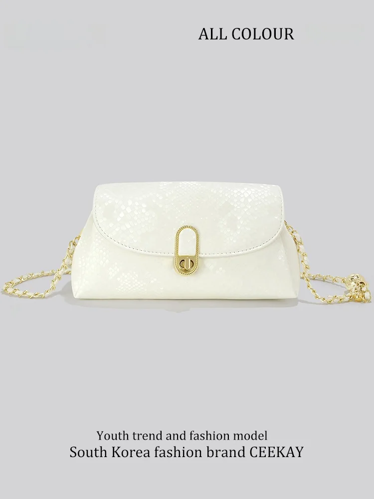 Ceekay Original Snake Skin Pattern Elegant Chain Bag Stylish Small Crossbody Bag for Women Summer 2026 New Casual Minimalist ...