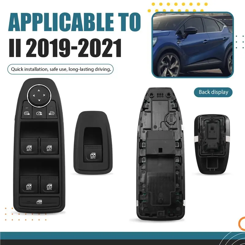 Car For Renault Clio 5 Captur II 2019-2021 Compatible 254014643R 254013877R Power Window Switch