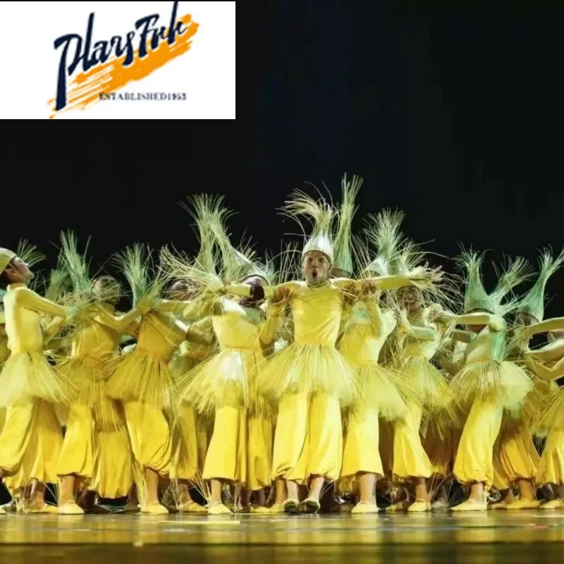 

Детский костюм для выступлений «Девятый маленький лотос», сценический наряд для детей, костюм для выступлений на сцене, детский косплей...