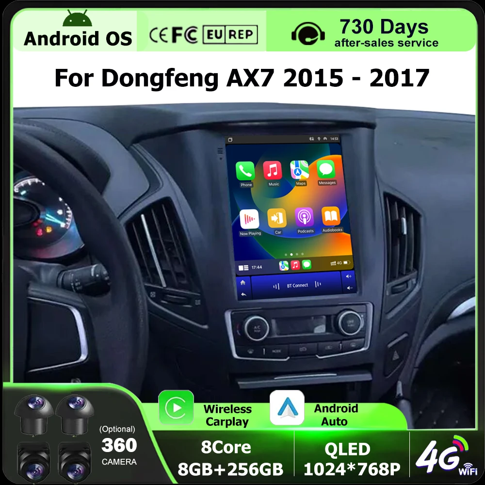 Android 16 Auto For Dongfeng AX7 2015 - 2017 Car Radio GPS Multimedia Video Player Stereo 4G WIFI Carplay BT DSP Head Unit 9.7''