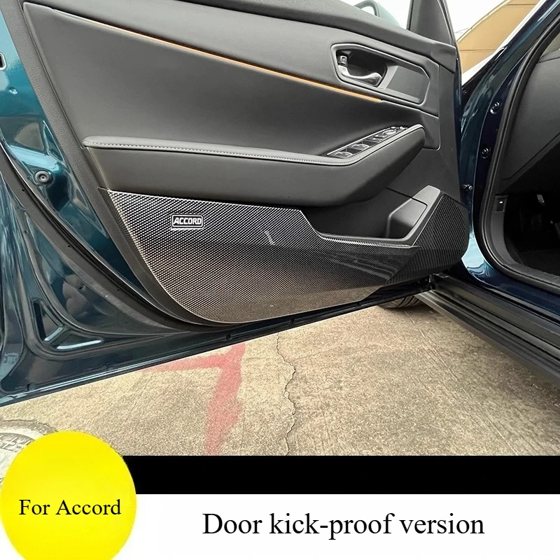 For 2023-2025 Accord Door Anti-kick Board Interior Modification Special Carbon Fiber Pattern Anti-kick Pad Sticker