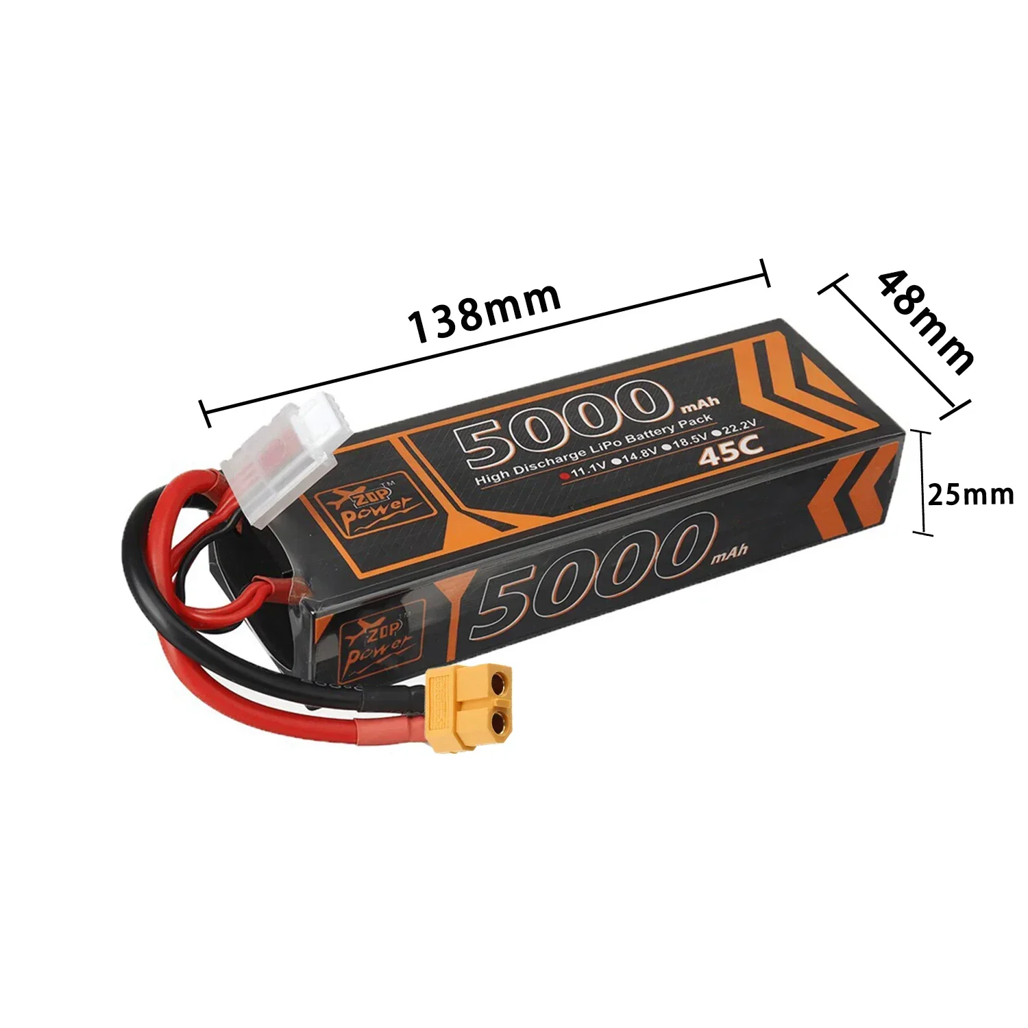 Lipo Battery 3S 45C 11.1V 5000mah T XT60 Plug Rechargeable Battery Packs For FPV Drone Cars Monster Truck Boat Helicopter RC Toy