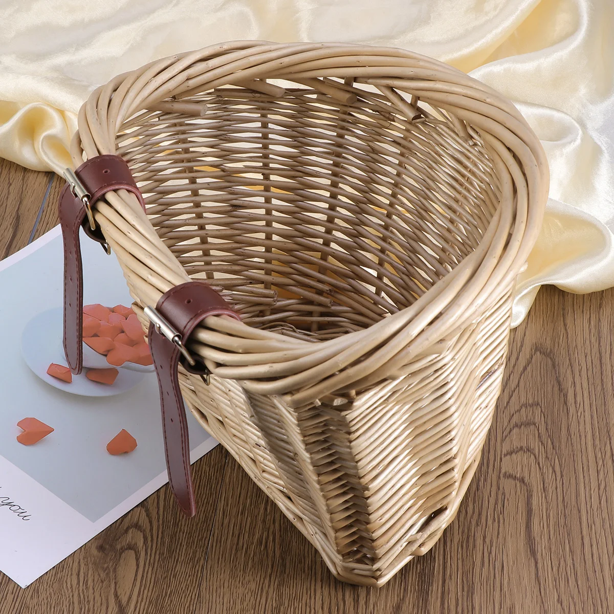 

Передняя корзина для велосипеда H Willow, прочная, водостойкая, прочная, для хранения, плетеные аксессуары для велосипеда H производства для покупок