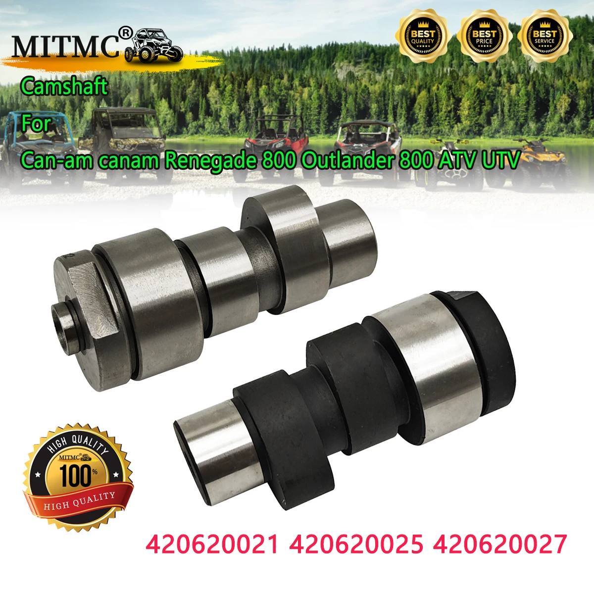 

1 Set Front & Rear Camshaft For BRP C*n-am Outlander Renegade 800 ATV UTV QUAD GO KART 420620025 420620021 420620027