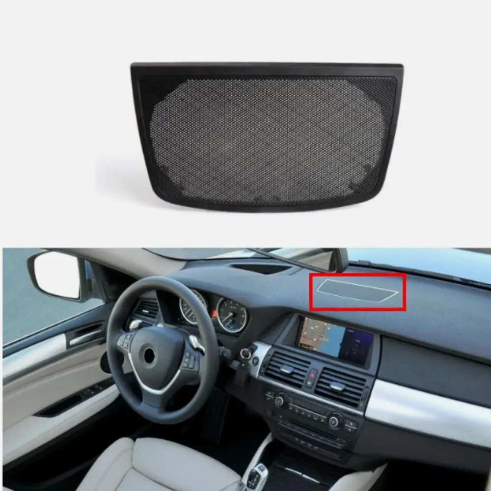 51457161796 Car Central Control Instrument Panel Loudspeaker Accessories ABS Durable Speaker Net Cover for BMW X5 X6 E70 E71 E72