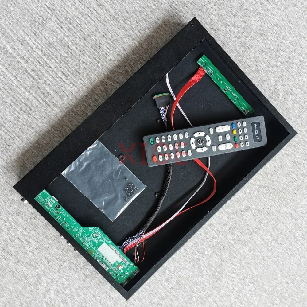 ل LP156WH2-TLAA/BA/EA/QA USB + AV + VGA + HDMI 15.6 "التلفزيون التناظرية 1366x768 لوحة الكمبيوتر المحمول 40 دبوس LVDS حافظة معدنية و LED لوحة للقيادة عدة لتقوم بها بنفسك