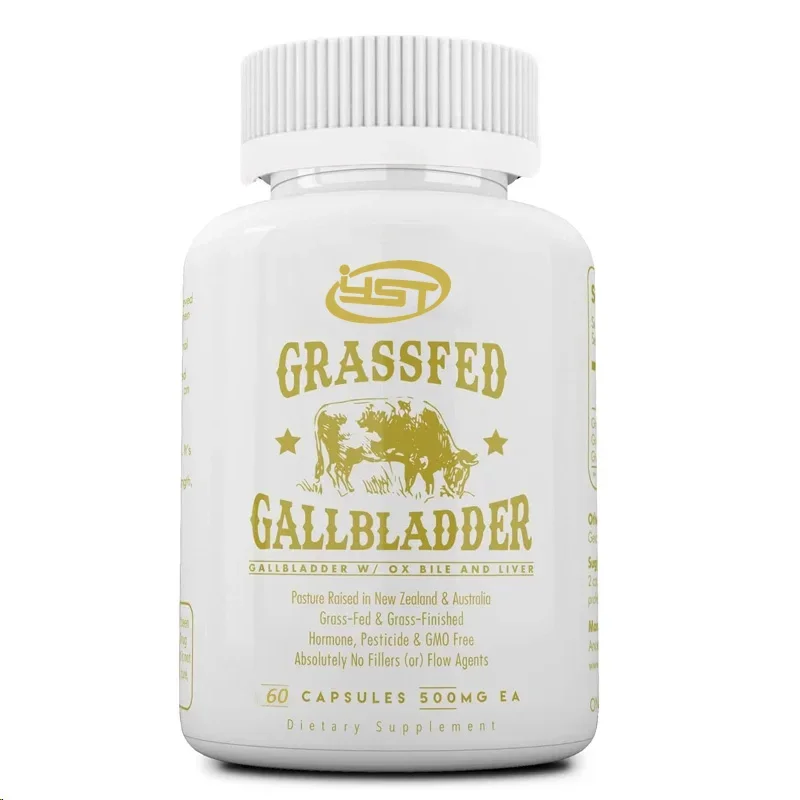 

Grass Fed Beef Gallbladder Supplement Contains Cow Bile and Liver, Promoting Healthy Digestion and Bile Flow. 60 Capsules