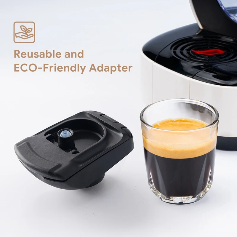 Reusable Coffee Adapter For Dolce Gusto Lumio EDG325 Machine Capsule Transfer Refillable With Powder Press Hammer