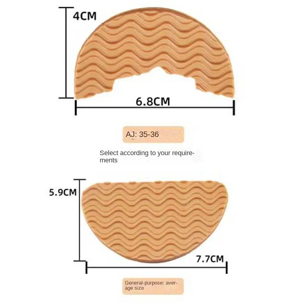 Empuñaduras de goma antideslizantes, suelas de tacón alto, pegatina antideslizante, Protector de zapatos, pegatina de suela de talón, almohadilla de suela de talón