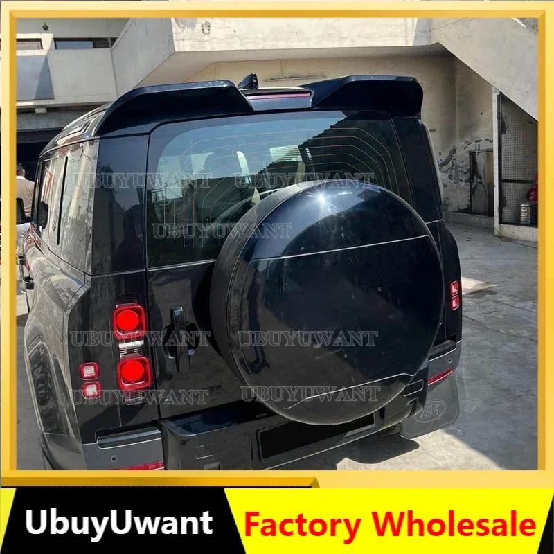 New Design For Land Rover Defender 90/110 2019-2024 High Quality ABS Car Roof Wing Spoiler Glossy Black Or Carbon Fibe Look