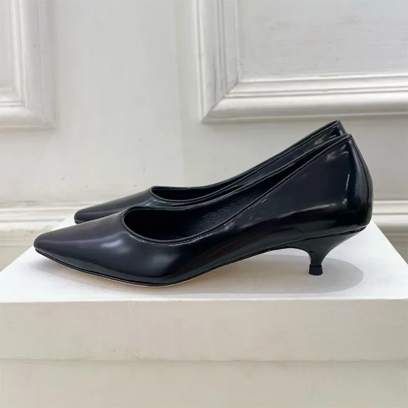 glossy leather 3.5cm