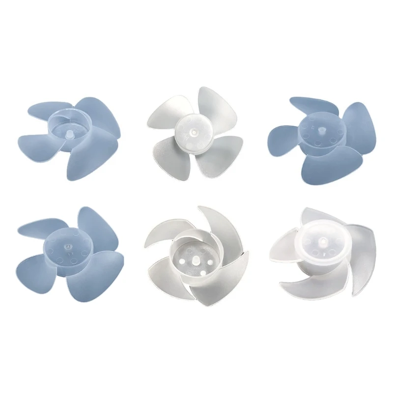 E5BE Household Plastic Fan Blades Transparent Four Leaves for Standing Fan 4 Leaves Fan Blades Hair Dryer General Accessory