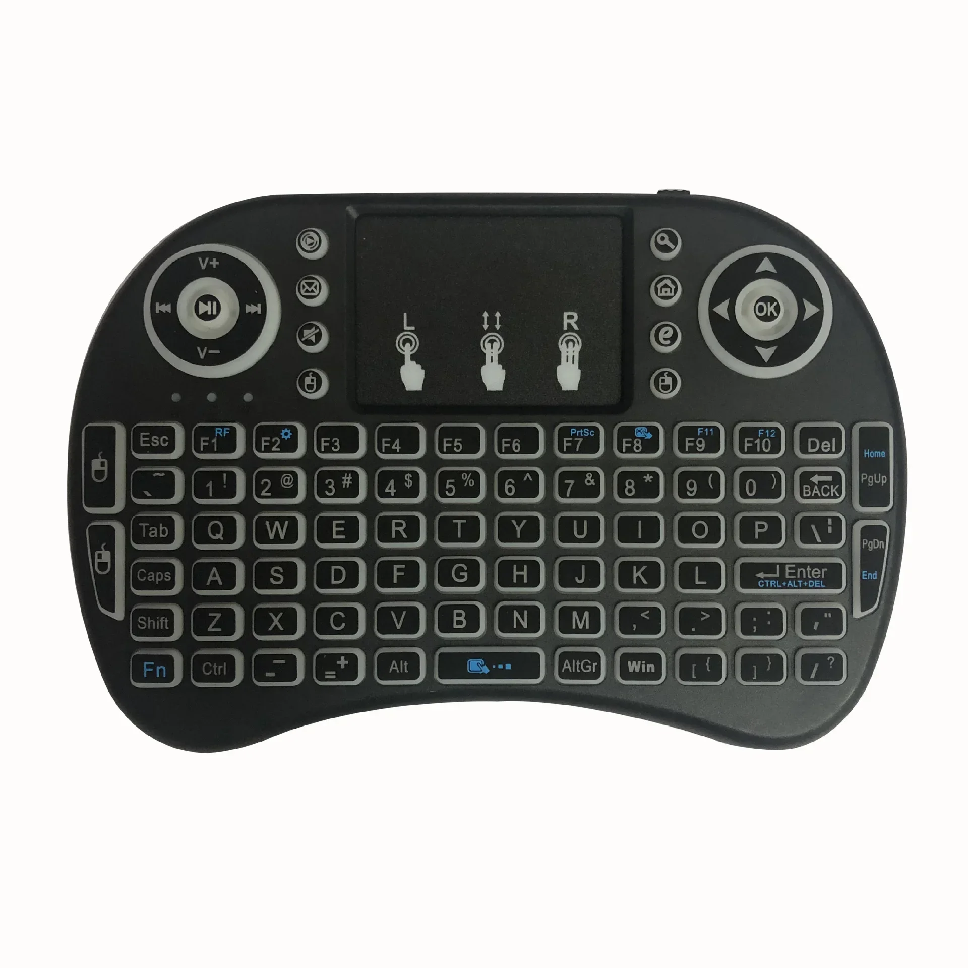 Arabic/German/French/Russian 2.4GHz Mini Wireless i8 Keyboard Touchpad AZERTY For Android TV Rechargeable Battery