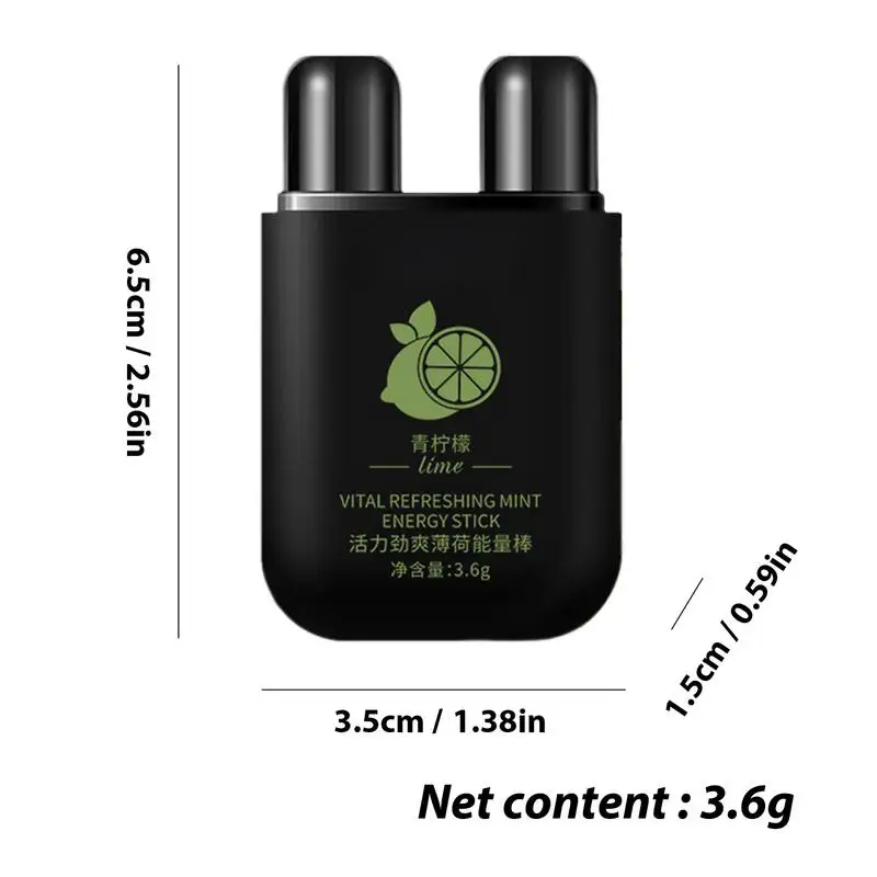 Double Nasal Inhaler Refreshing Nasal Inhaler Portable 2-Hole Safe Plant Extracts Nose Care to Refresh The Mind for Driving Long