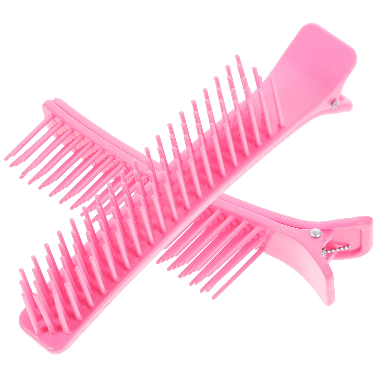 2 Pcs Bridal Hair Accessories Salon Clips with Comb Curls Duck Pins Extra Large Multifunction