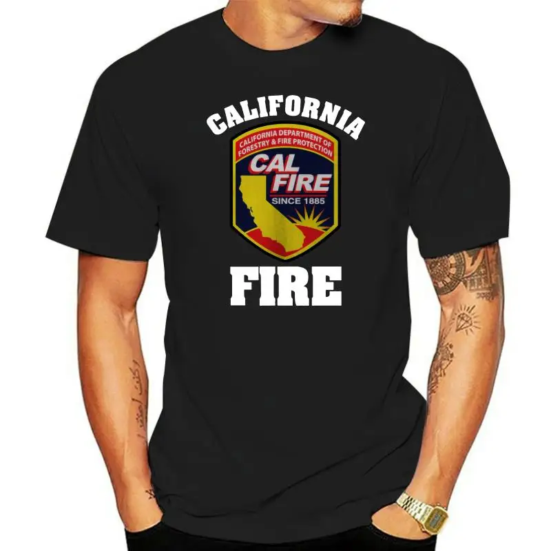 2022 Fashion New California Firefighter Fire Department Rare  Navy T-Shirt M-3XL Tee shirt