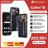 [Ship from Germany] HOTWAV Cyber 15 Rugged Phone G99 200MP PixSmart 6.6'' 2K 120Hz Smartphone 24(12+12)GB 256GB Mobile Phone