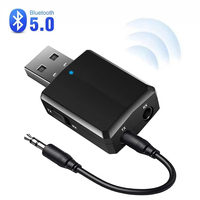 USB Bluetooth 5.0 Transmitter Receiver 3 In 1 EDR Adapter Dongle 3.5mm RCA AUX for TV PC Earphones Home Stereo Car HIFI Audio