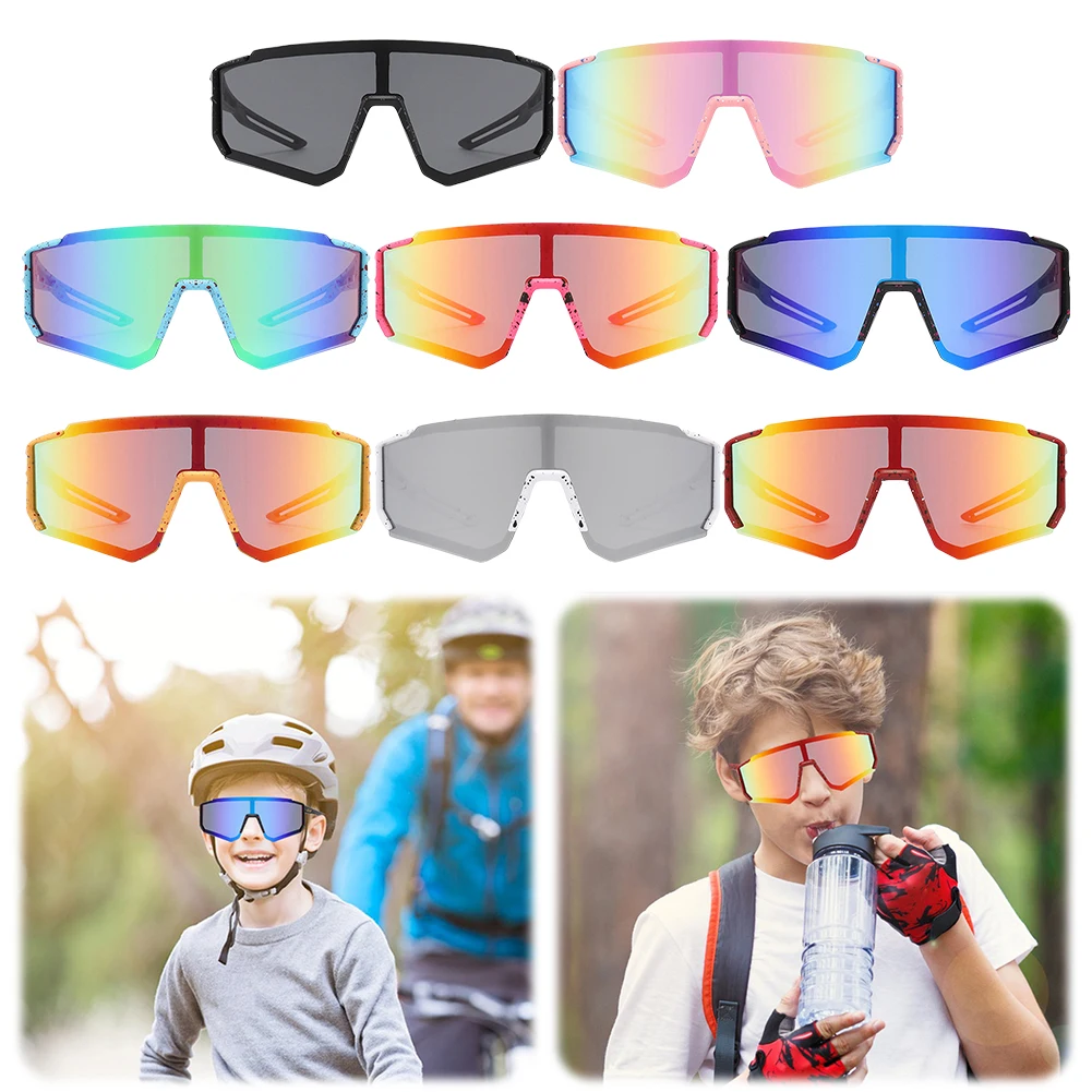 Youth Boys Girls Riding Sun Glasses Outdoor Sports Kids Cycling Sunglasses UV400 Children Camping Goggles Fishing Bike Eyewear