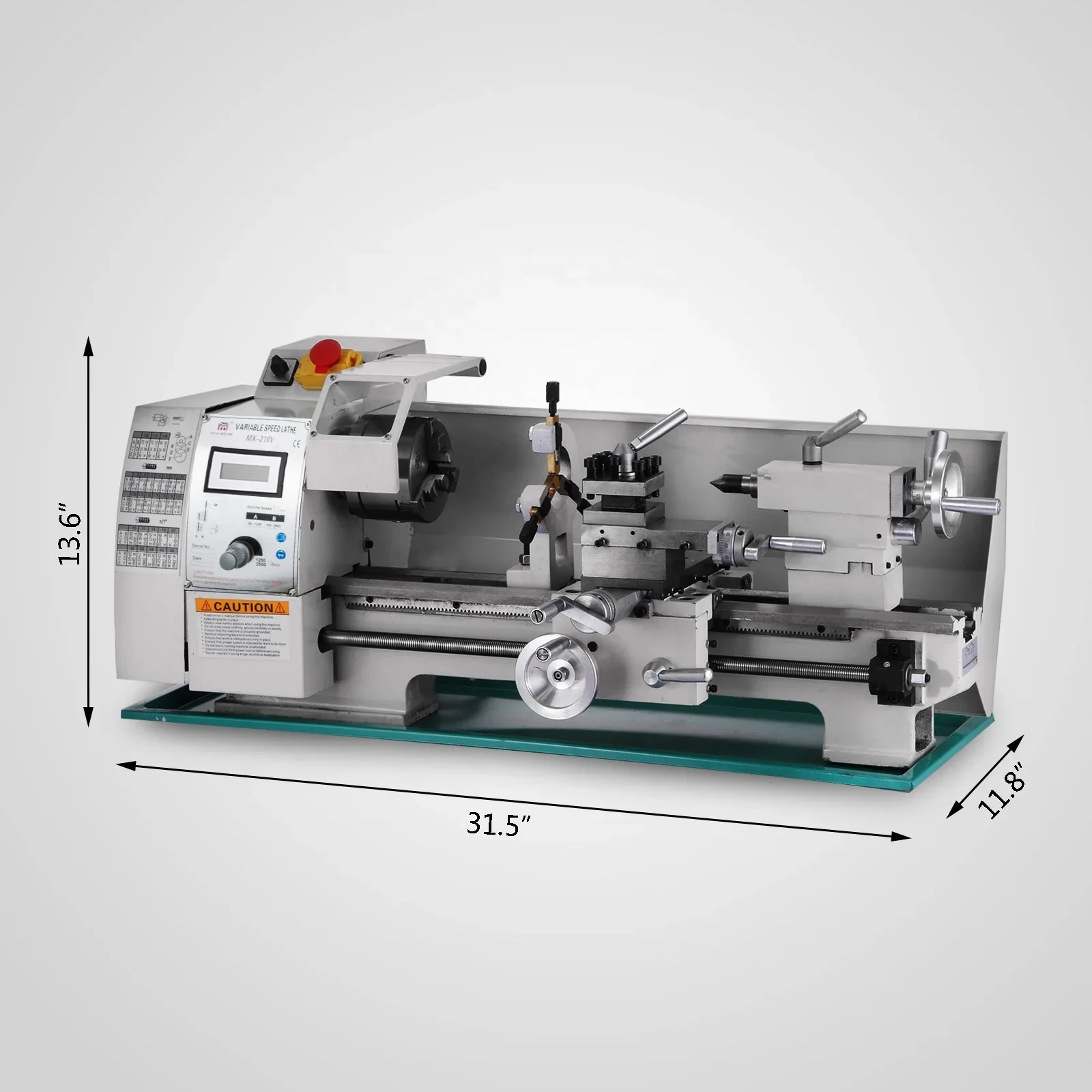 210*400MM 750W metal gear Precision Bench Top Mini manual Lathe Machine For Metal