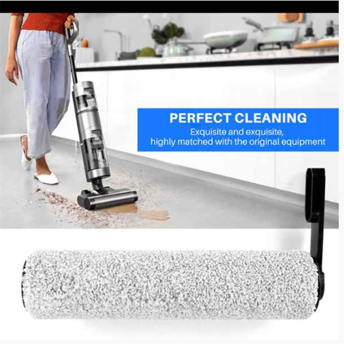 FZFZ 3Pcs 롤러 브러시 바닥 1 S5/S5 습식 건식 진공 청소기 브러시 롤러 교체 부품 액세서리