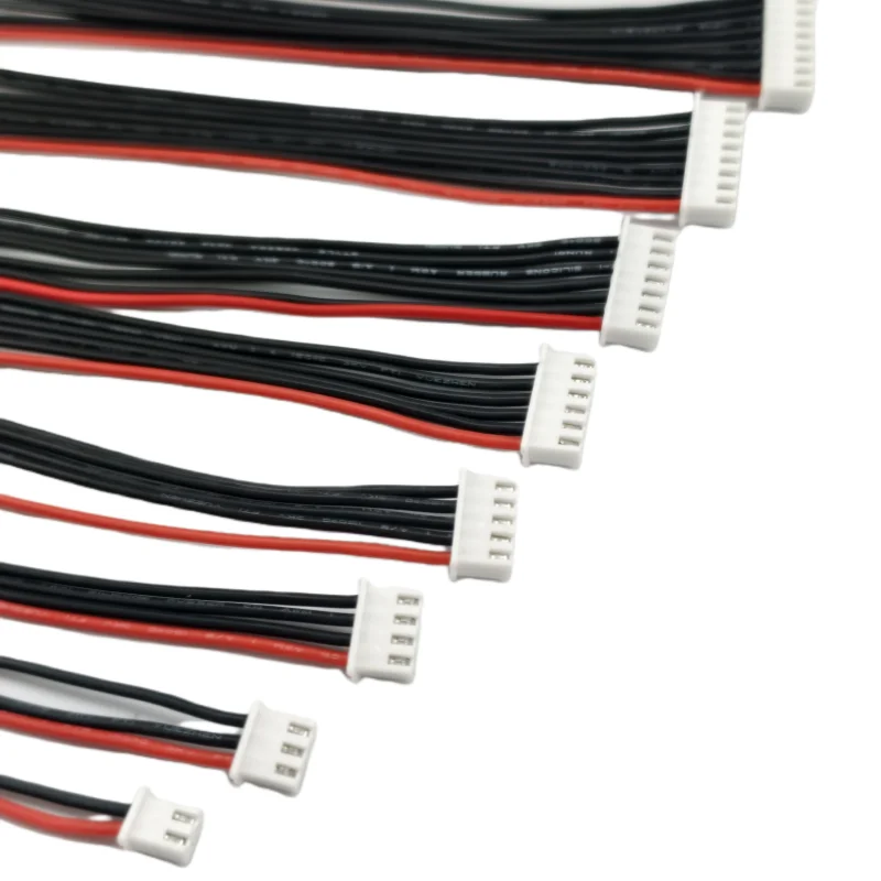 Câble de chargeur d'équilibre de batterie Lipo, 10 pièces, 22awg, connecteur IMAX B6, fil de prise 10cm-30cm, tête unique pour batterie 1S-8S