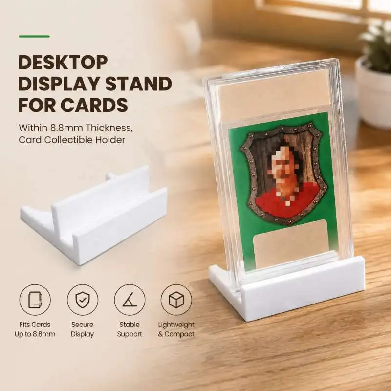 Desktop Display Stand for Cards Within 8.8mm Thickness, Card Collectible Holder