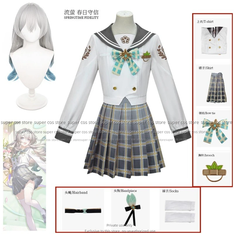 

Newly Firefly Cosplay Game Honkai: Star Rail Cosplay Costume JK Dress Women Uniform Role Play Clothing Carnival Party 2025 New