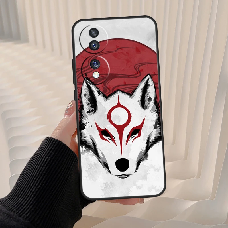 Okami Wolf Funda For Honor 70 50 90 Lite X8a X9a X7a X6a X7 X8 X9 9X 8X Magic 5 Pro Magic 5 Lite Case