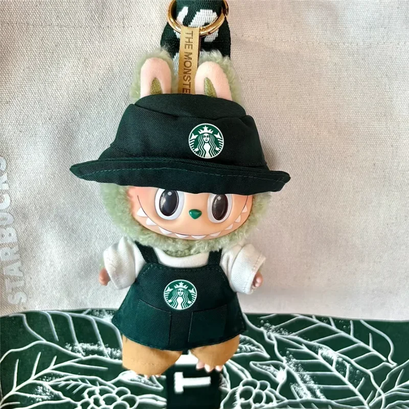 Roupas de boneca labubu, 15-17cm, conjunto de moda, série de comida rápida, batatas fritas, hambúrgueres, roupa, acessórios de cosplay