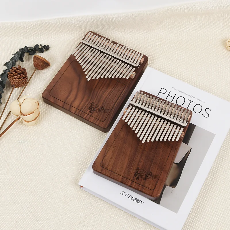 17/21 Keys Kalimba Professional Thumb Piano Keyboard Quality Walnut Wood Musical Instrument Birthday Christmas Gifts