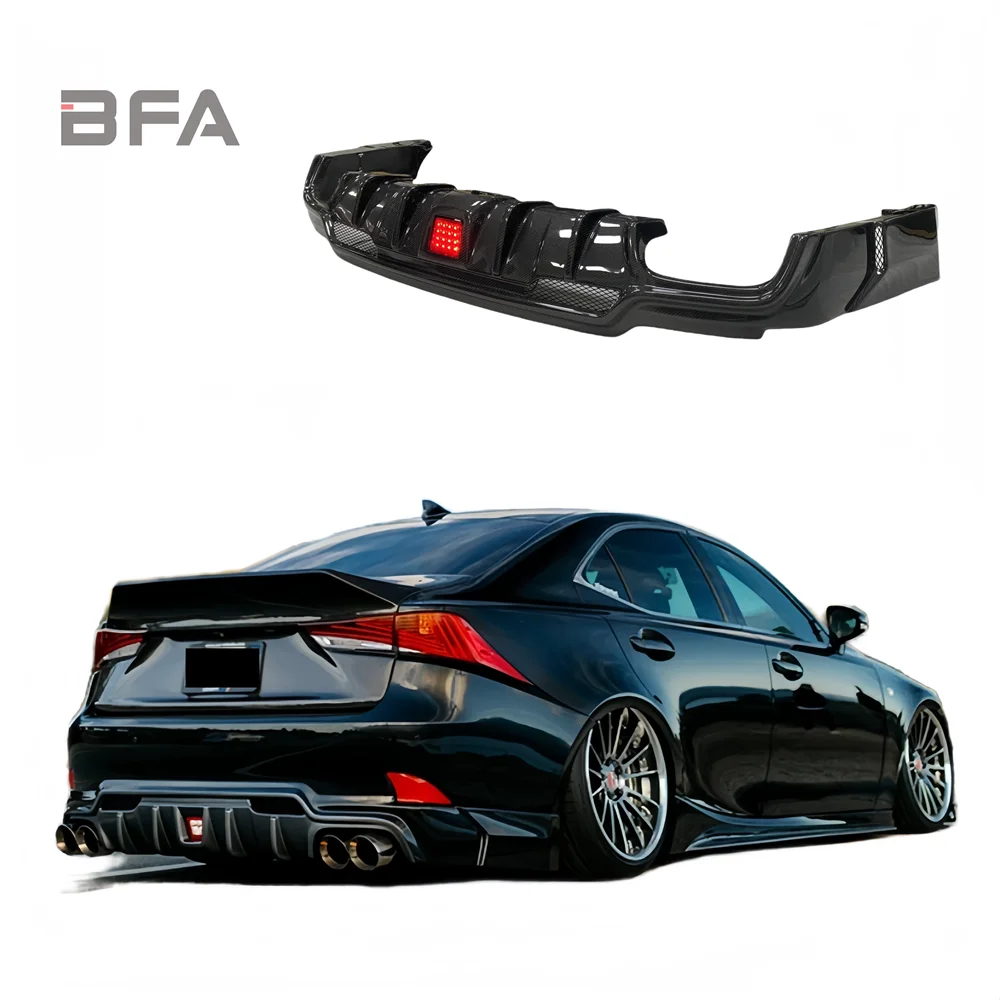 

For 13-19 Lexus is200t is250 is300 is350 Upgraded carbon fiber rear diffuser R-style rear bumper lower lip rear lip body kit