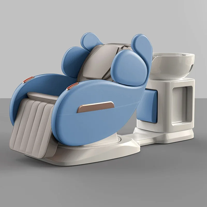 Chaise de lavage de cheveux électrique, Salon de coiffure, Chaise de rasage Simple, shampoing, Chaise de coiffure ergonomique, meubles de Salon de coiffure