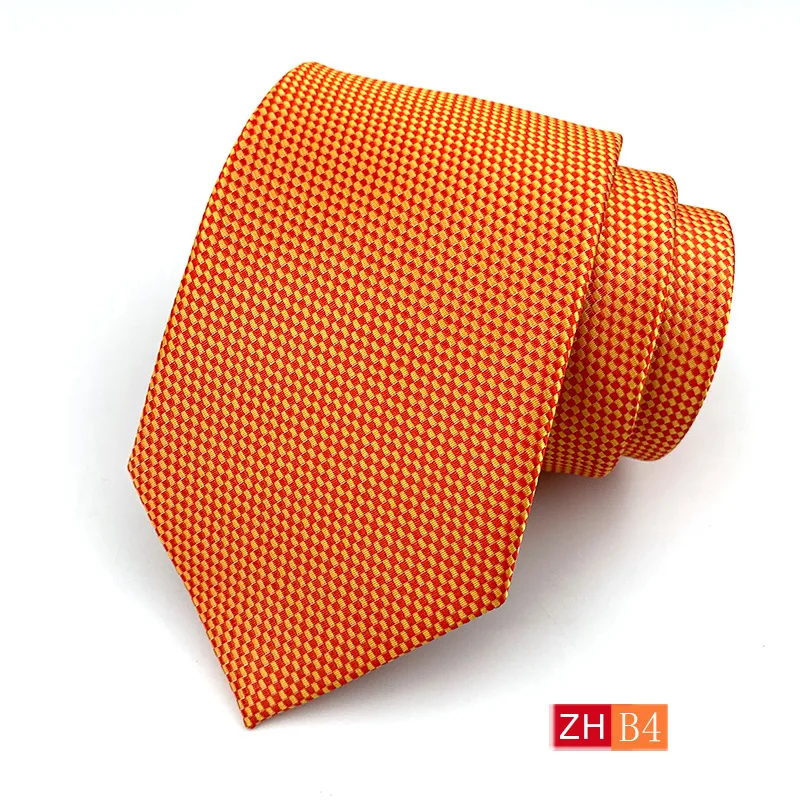 Fashion Business Men\'s Silk Tie 8cm Soft Novelty Necktie Solid Color Spots Ties for Men Dot Floral Bowtie Wedding Gift