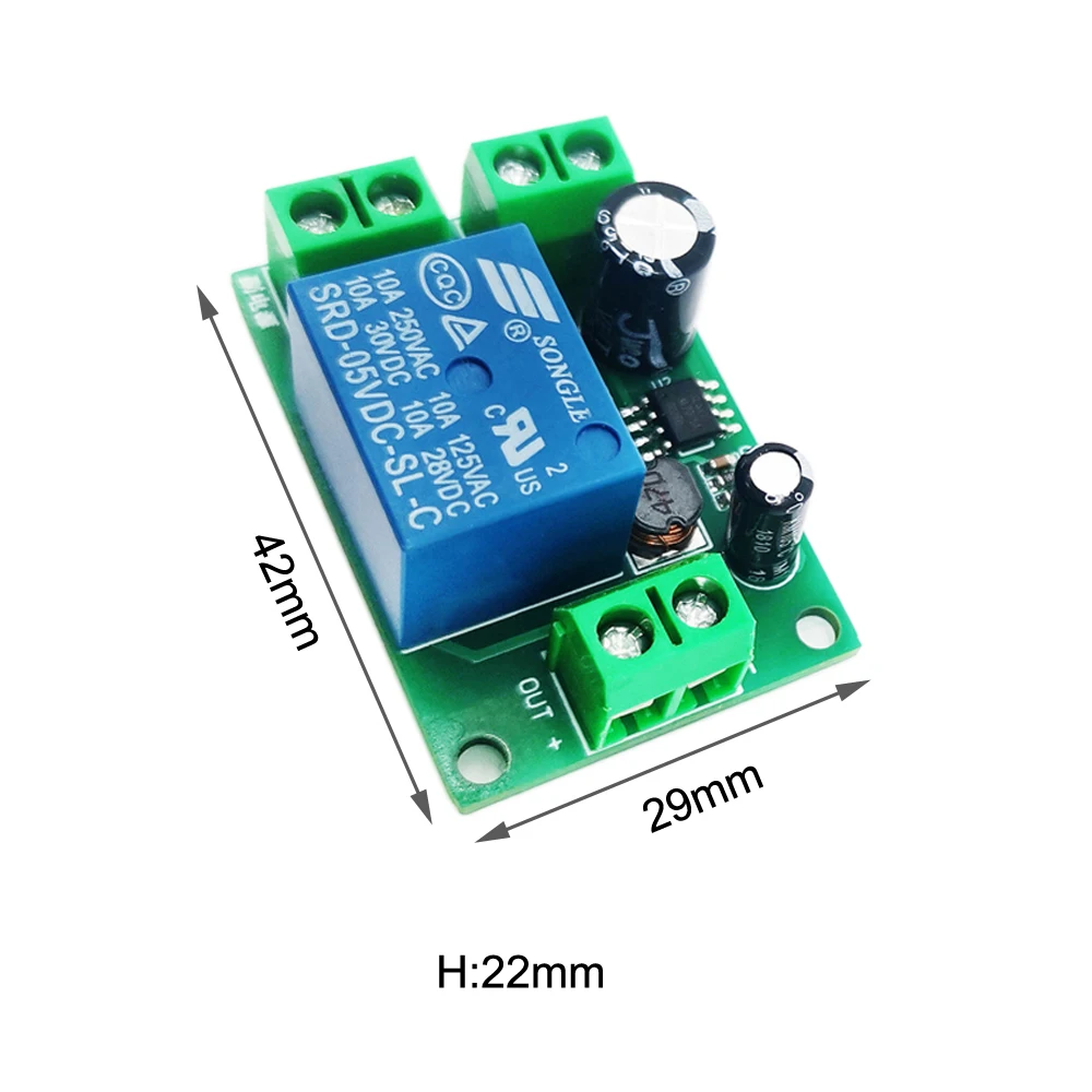 Power-Off Circuit Protection Board Auto Switching Power Module Cut-off Controller Switch DIY UPS Emergency Battery 12V 24V 10A