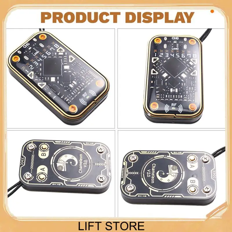 

BTLIFE-Chameleon Ultra V2.0 RFID Smart Chip Reader Emulator+6Xuid Keychain 125Khz 13.56Mhz Card Decode NFC Duplicator