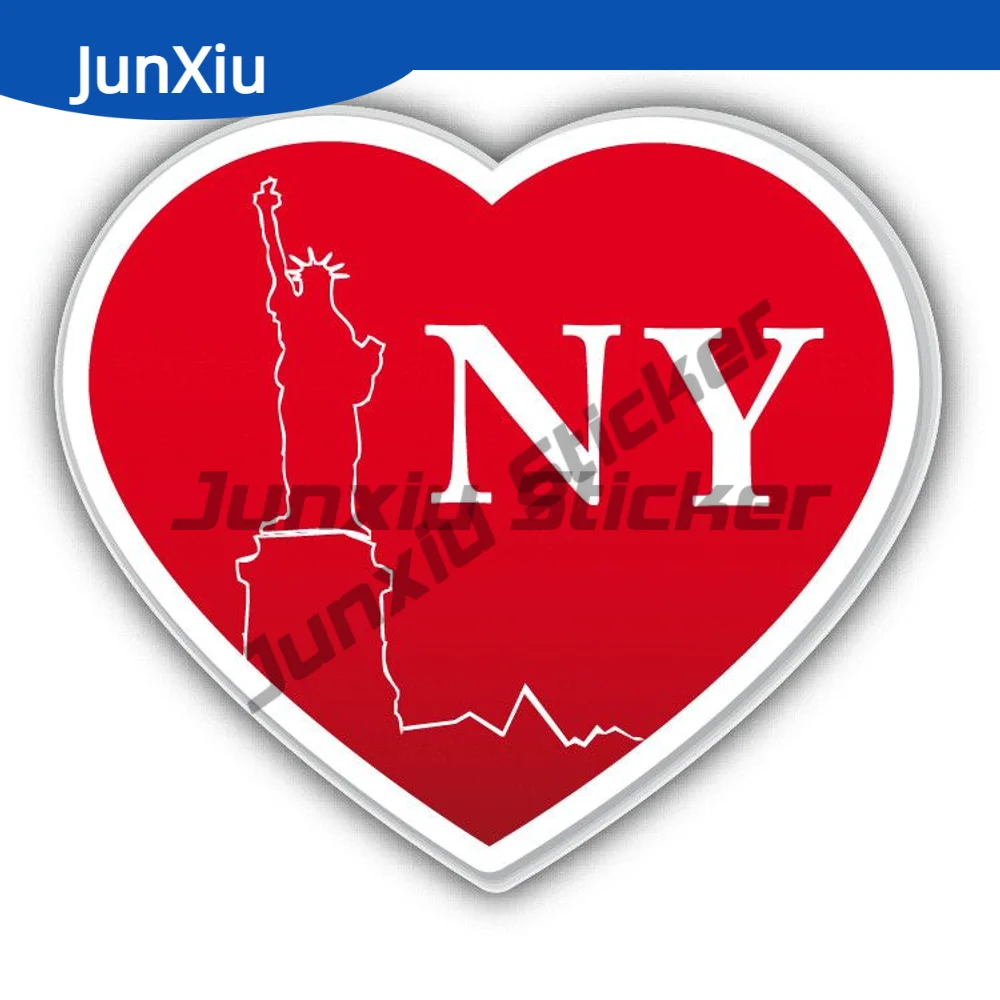

I Love New York Heart Sticker Creative America Outdoor Waterproofing Car Bumper Decal Anti Scratch Exterior Decals Front Bumper