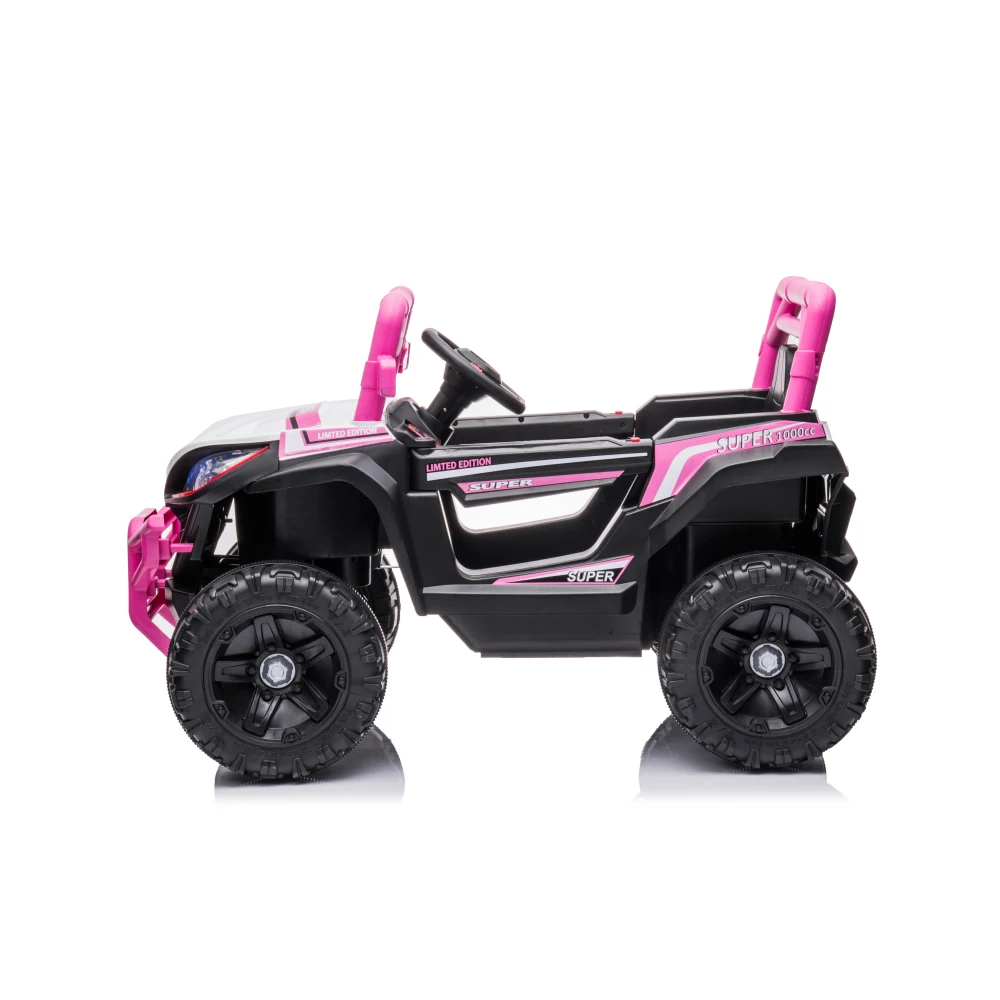 KIDS RIDE ON CAR 12V7A*1 30W*4 one button start, forward and backward, high and low speed, music, front light, power display