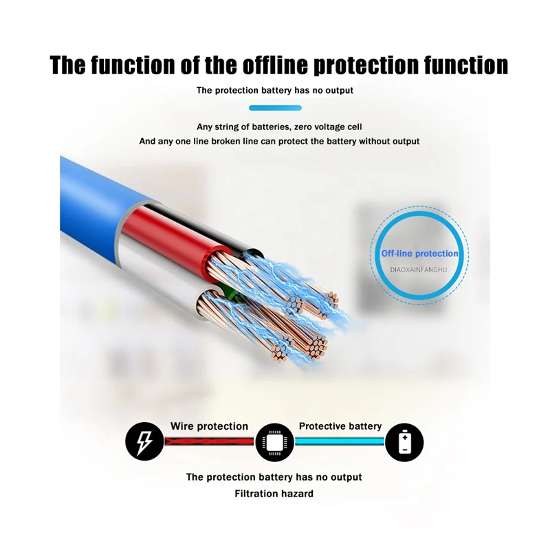 20S 60V LiFePO4 Li-Ion Battery Protection Board BMS Same Port with Equalization Anti Drop Protection(40A)