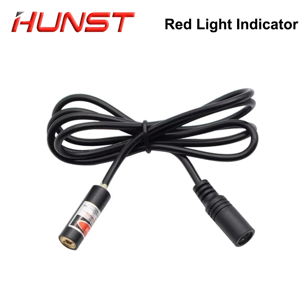 HUNST Red Dotted Beam Light 650nm 5V 10mW Infrared Adjustable Laser Module Locator &Adapter for Fiber Marking or Cutting Machine