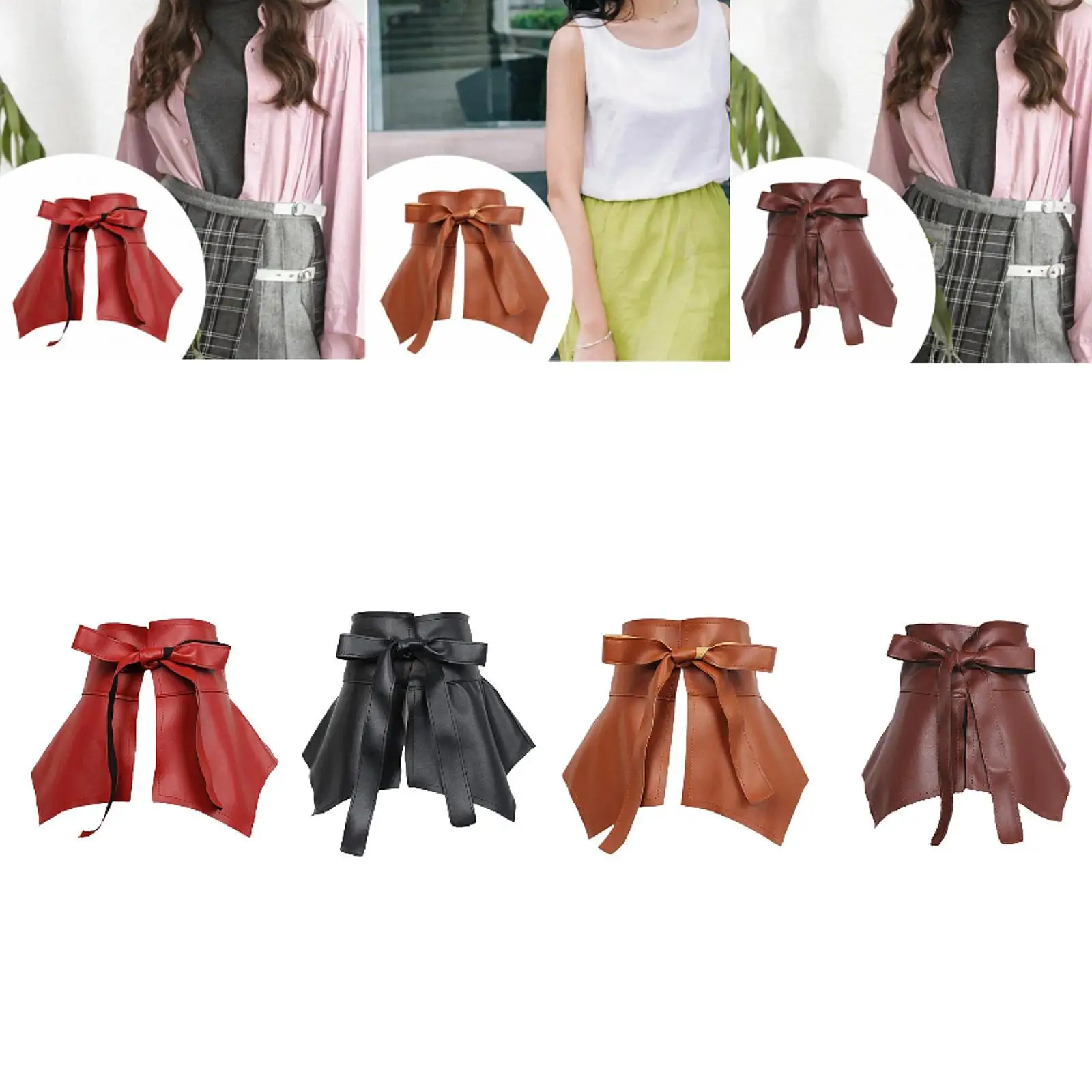

Women Wide Waist Belt Elegant Flexible Comfortable Waist Band Accessories Cinch Belt for Party Street Dance Daily Wear Skirts
