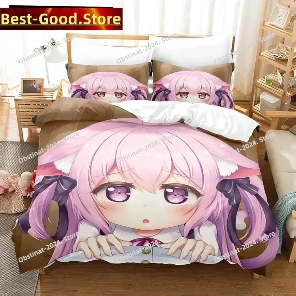 

3D Print Anime - Azur Lane Bedding Set Printed Bed Set With Pillowcase Bed Duvet Cover Soft Single Double Queen Super King Size