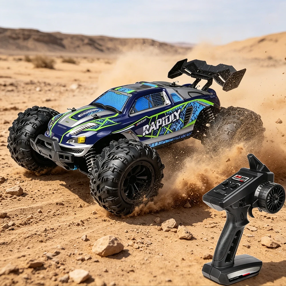 

16101 All Terrain 4WD RC Car 1:16 70+KM/H Высокоскоростной автомобиль с коробкой 2,4G Автомобиль с дистанционным управлением Игрушка для детей в подарок