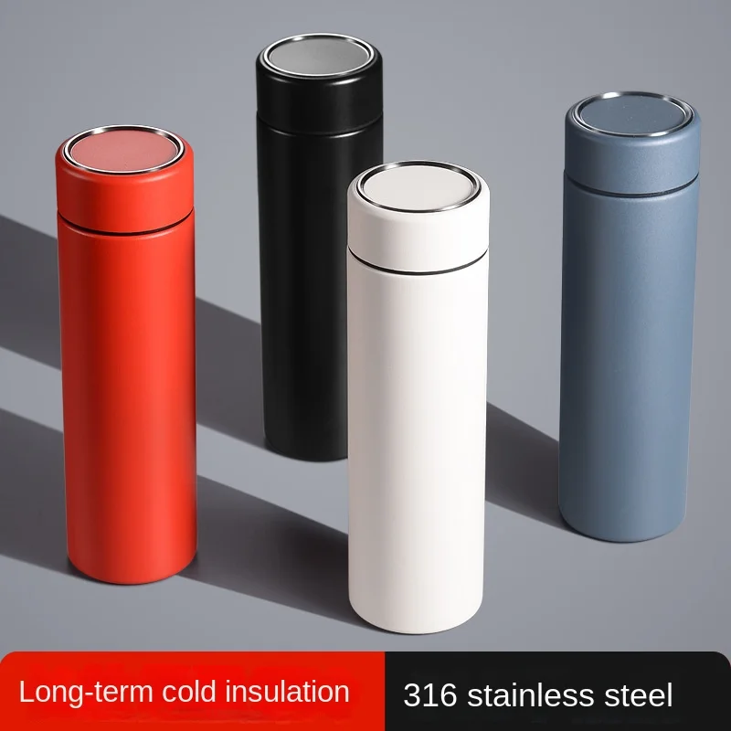 

Stainless steel water bottle with strainer, office thermos bottle, vacuum flask