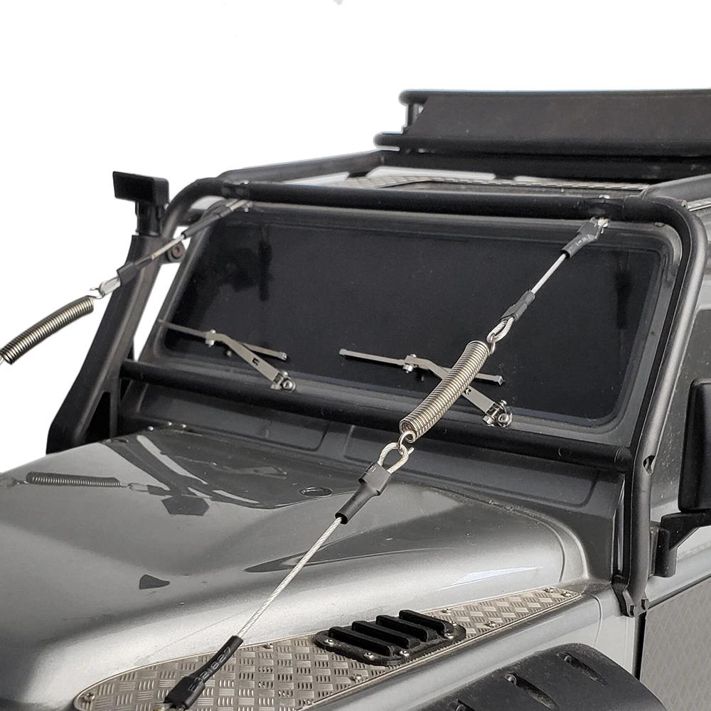 MIBIDAO – essuie-glace universel pour pare-brise mobile en métal, pour Axial SCX10 1/10 RC, modèle de voiture sur chenilles, pièces de mise à niveau