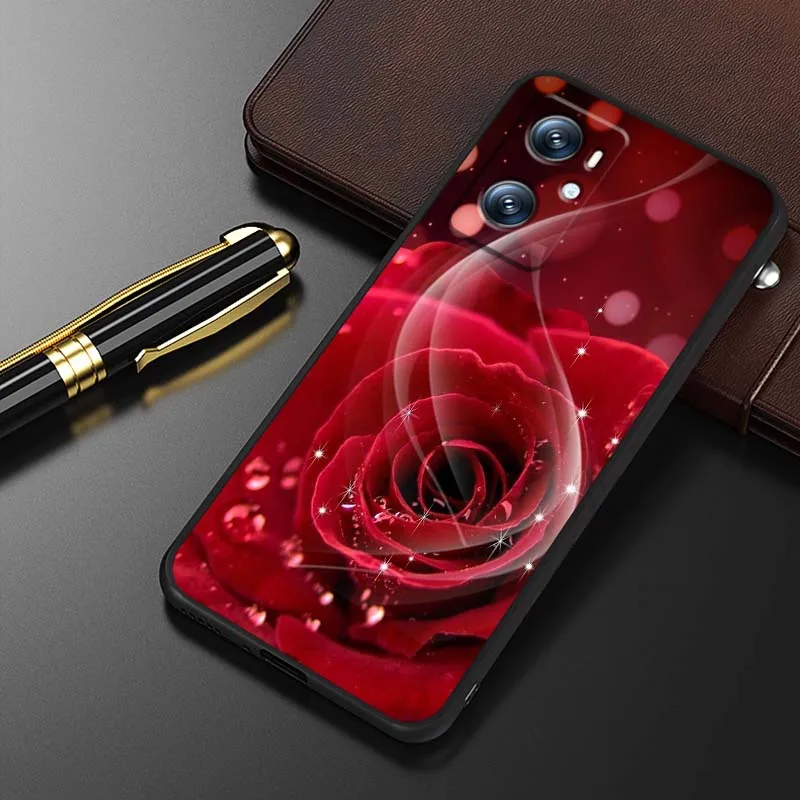 الفن فراشة زهرة الورد ل Xiaomi Redmi 12 13C 12C 13 10C 9T A2 9A 9C 7A نوت 10S 8T 10 9 8 Pro 4G 5G حافظة هاتف سوداء #3