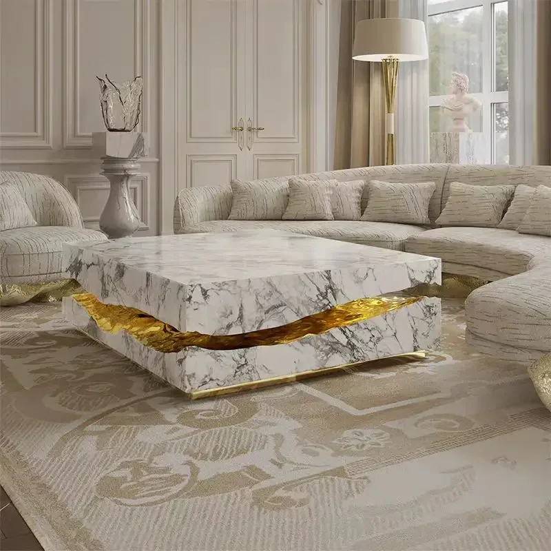 N40 Italian Light Luxury Custom Coffee Table Fashion Creative Model Room Living Room Designer Coffee Shop Tea Table