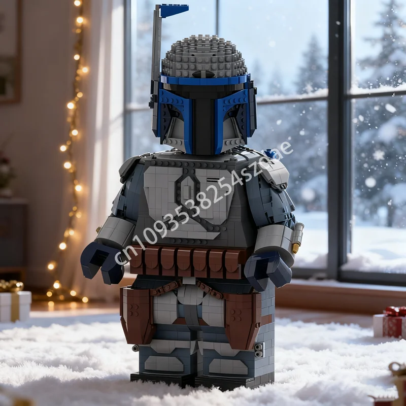 2486 قطعة MOC جانغو فيت Megafigure ستار معركة نموذج اللبنات العمارة الإبداعية لعبة فكرة هدية الكريسماس التعليم الاطفال #1