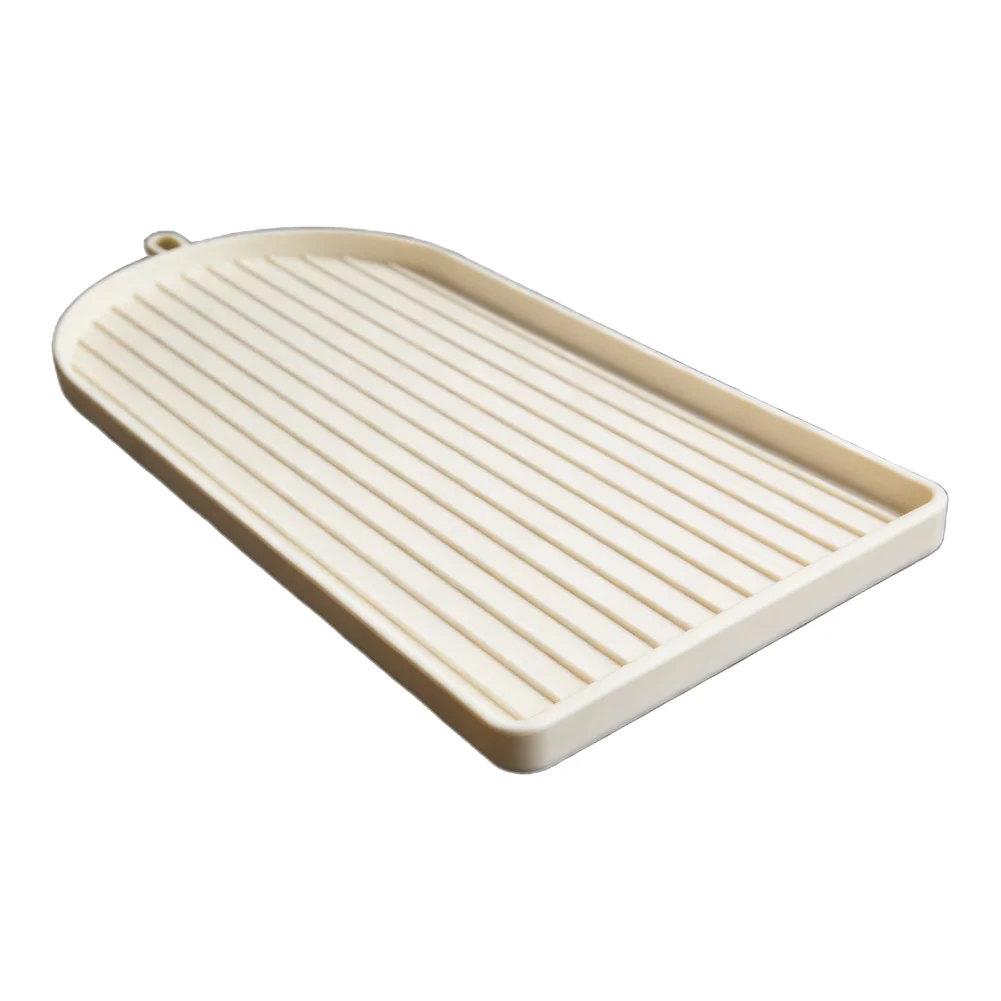 Silicone Base Pad for Coffee Machines with Perimeter Wall and Anti Slide Texture to Maintain Position and Reduce Cleanup