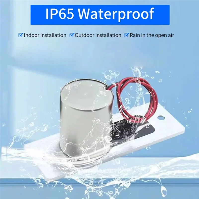 【تخفيضات سريعة】DC12V قفل الترباس الكهربائي المغناطيسي التعريفي اسطوانة إلكترونية مقاوم للماء في الهواء الطلق تضمين التثبيت NC فشل Sa